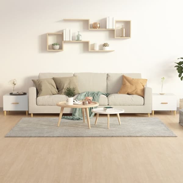The Living Store Sohvapöydät 2 kpl valkoinen 50x50x40 cm tekninen puu - Kahvipöydät