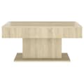 Miniatyrbillede 5 af 7: The Living Store sofabord 96x50x45 cm spånplade sonoma-eg -  Sofaborde