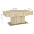Miniatyrbillede 7 af 7: The Living Store sofabord 96x50x45 cm spånplade sonoma-eg -  Sofaborde