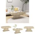 Miniatyrbillede 1 af 7: The Living Store sofabord 96x50x45 cm spånplade sonoma-eg -  Sofaborde
