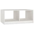 Miniatyrbillede 3 af 9: The Living Store sofabord 75x50x33 cm massivt fyrretræ hvid -  Sofaborde