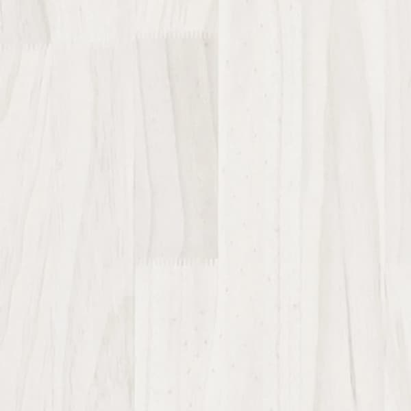 The Living Store sofabord 75x50x33 cm massivt fyrretræ hvid -  Sofaborde