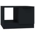 Miniatyrbillede 3 af 9: The Living Store sofabord 50x50x36 cm konstrueret træ sort -  Sofaborde