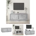 Miniatyrbillede 1 af 11: The Living Store sofabord 102x50x44 cm konstrueret træ betongrå -  Sofaborde