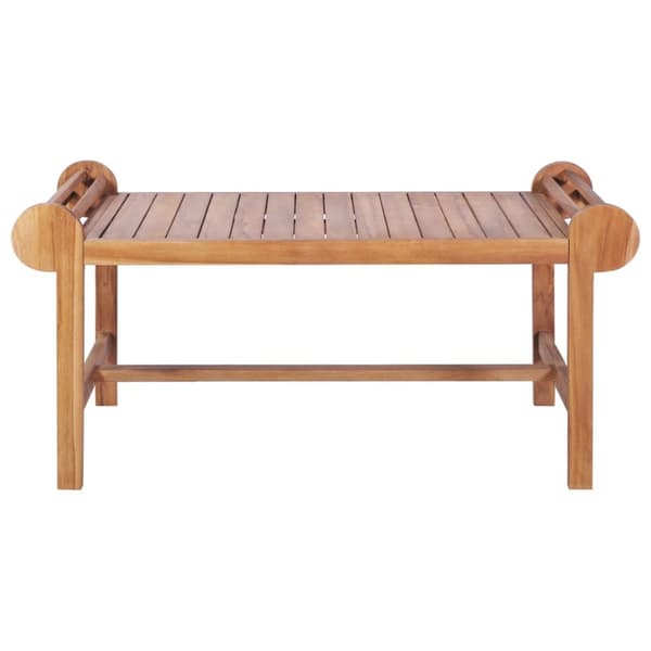 The Living Store sofabord 100 x 50 x 45 cm massivt teaktræ - Sofaborde