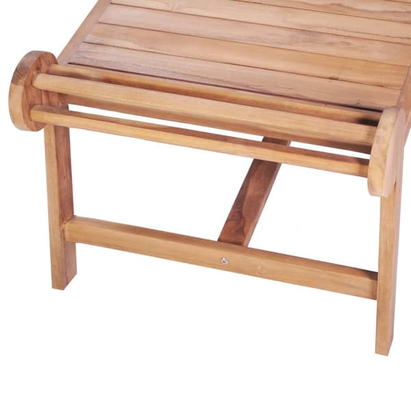 The Living Store sofabord 100 x 50 x 45 cm massivt teaktræ - Sofaborde