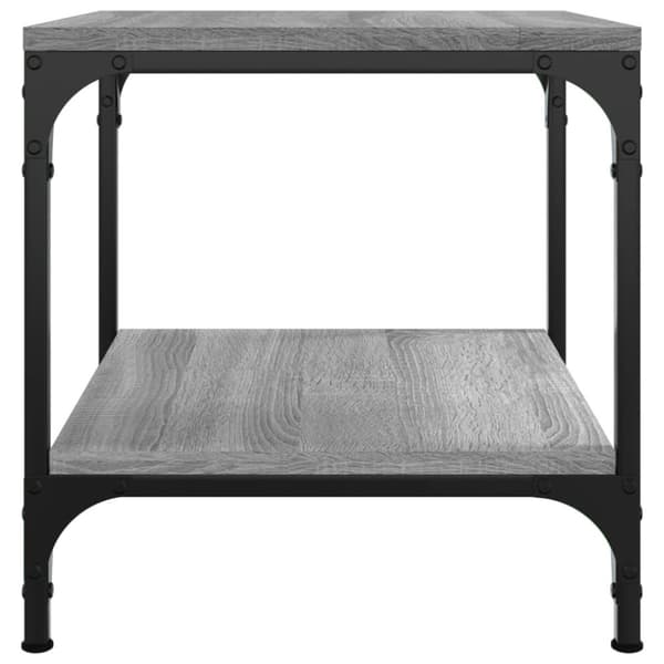 The Living Store sideborde 2 stk. 40x40x40 cm konstrueret træ grå sonoma-eg - Sofaborde