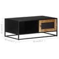 Miniatyrbillede 7 af 11: The Living Store sofabord 90x50x35 cm ru mangotræ -  Sofaborde