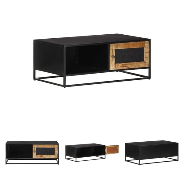 The Living Store sofabord 90x50x35 cm ru mangotræ - Sofaborde