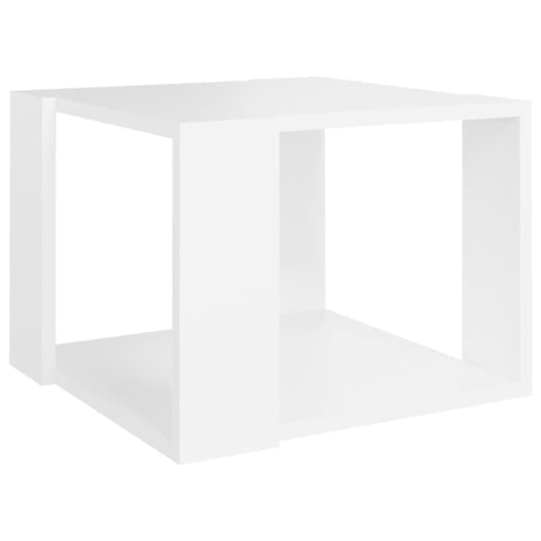 The Living Store Soffbord vit 40x40x30 cm konstruerat trä -  Soffbord
