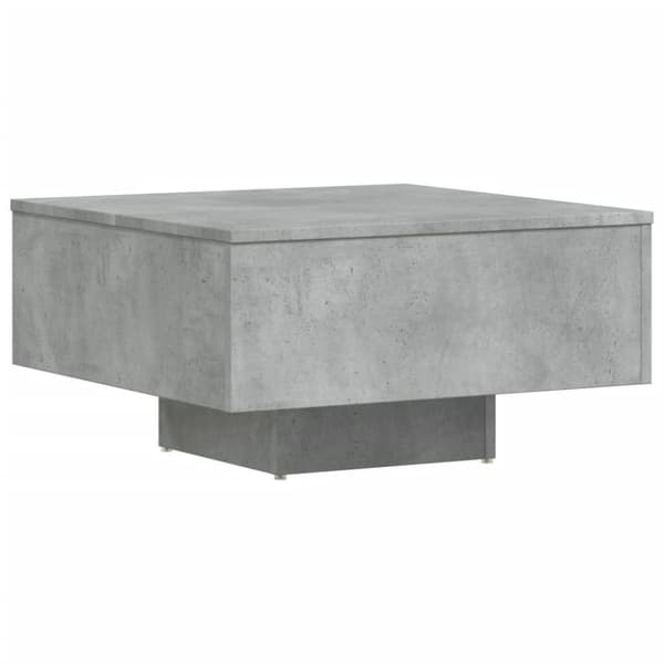 The Living Store Soffbord betonggrå 60x60x31,5 cm spånskiva - Soffbord