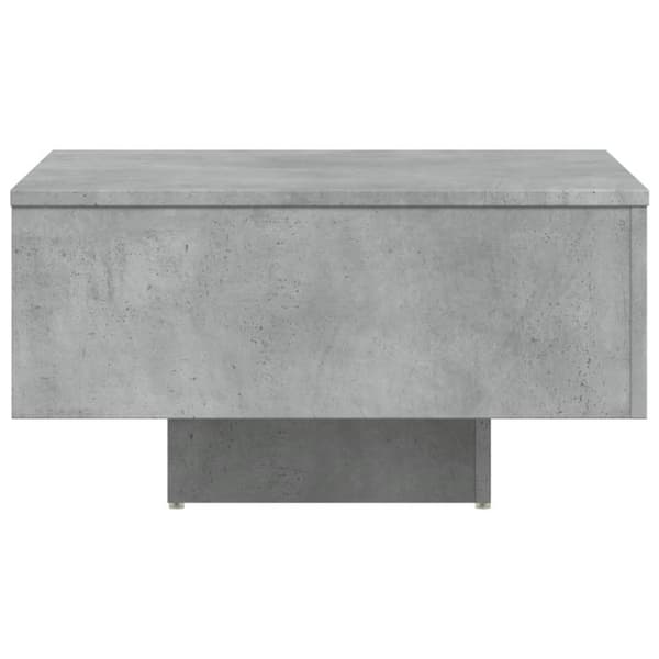 The Living Store Soffbord betonggrå 60x60x31,5 cm spånskiva - Soffbord