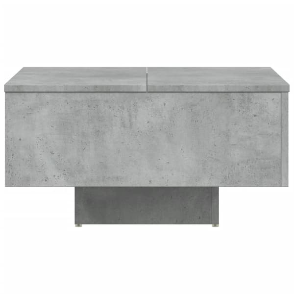 The Living Store Soffbord betonggrå 60x60x31,5 cm spånskiva - Soffbord