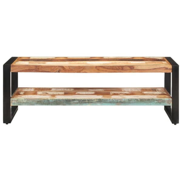 The Living Store sofabord 120x60x40 cm massivt genbrugstræ - Sofaborde