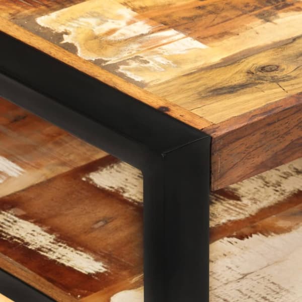 The Living Store sofabord 120x60x40 cm massivt genbrugstræ - Sofaborde