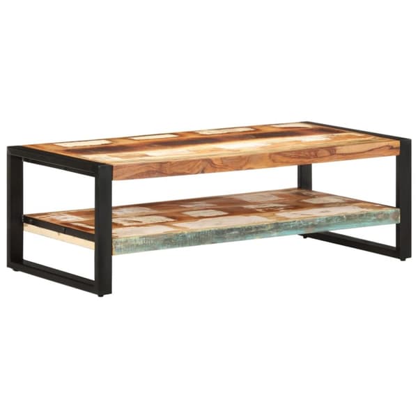 The Living Store sofabord 120x60x40 cm massivt genbrugstræ - Sofaborde
