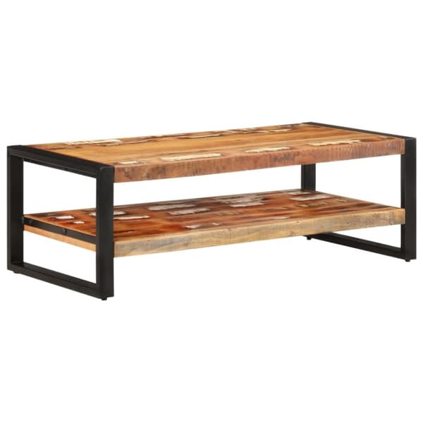 The Living Store sofabord 120x60x40 cm massivt genbrugstræ - Sofaborde