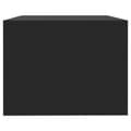 Miniatyrbillede 9 af 10: The Living Store sofabord 102x55x42 cm konstrueret træ sort -  Sofaborde