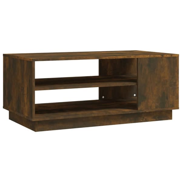 The Living Store Sohvapöytä savutammi 102x55x43 cm tekninen puu - Kahvipöydät