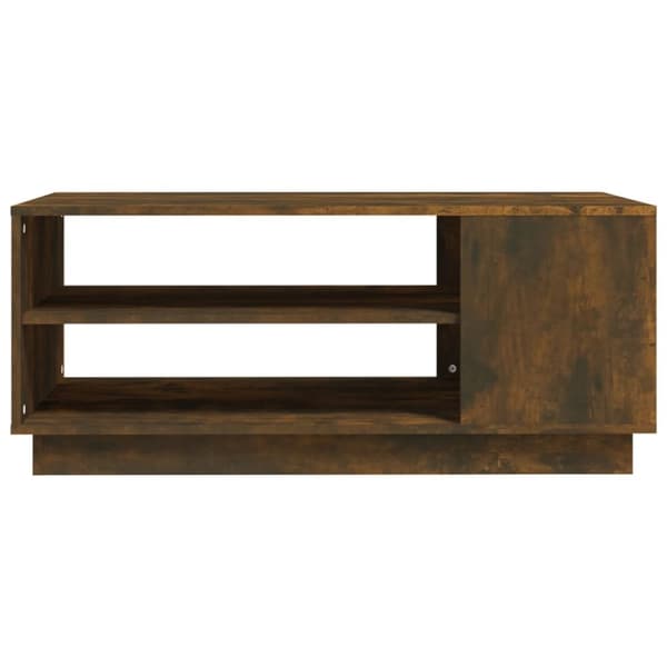 The Living Store Sohvapöytä savutammi 102x55x43 cm tekninen puu - Kahvipöydät