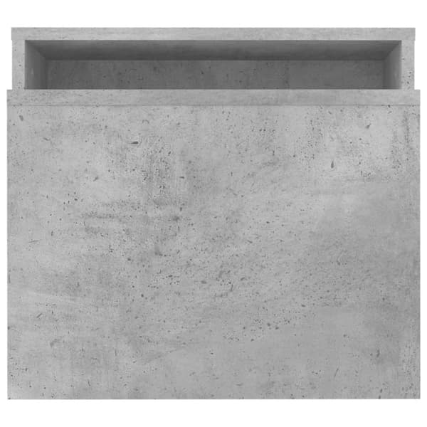 The Living Store sofabordssæt 100x48x40 cm konstrueret træ betongrå - Sofaborde