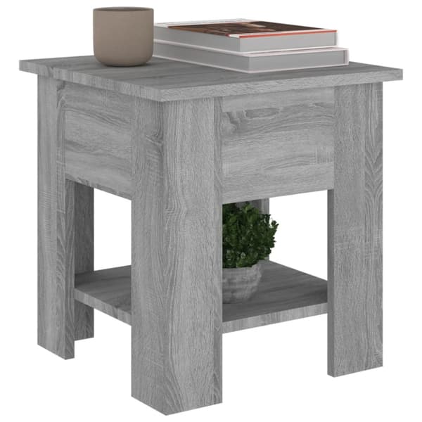 The Living Store sofabord 40x40x42 cm konstrueret træ sonoma-eg - Sofaborde