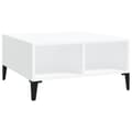 Miniatyrbillede 3 af 7: The Living Store sofabord 60x60x30 cm spånplade hvid -  Sofaborde