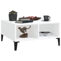 Miniatyrbillede 6 af 7: The Living Store sofabord 60x60x30 cm spånplade hvid -  Sofaborde