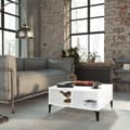 Miniatyrbillede 2 af 7: The Living Store sofabord 60x60x30 cm spånplade hvid -  Sofaborde