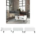 Miniatyrbillede 1 af 7: The Living Store sofabord 60x60x30 cm spånplade hvid -  Sofaborde