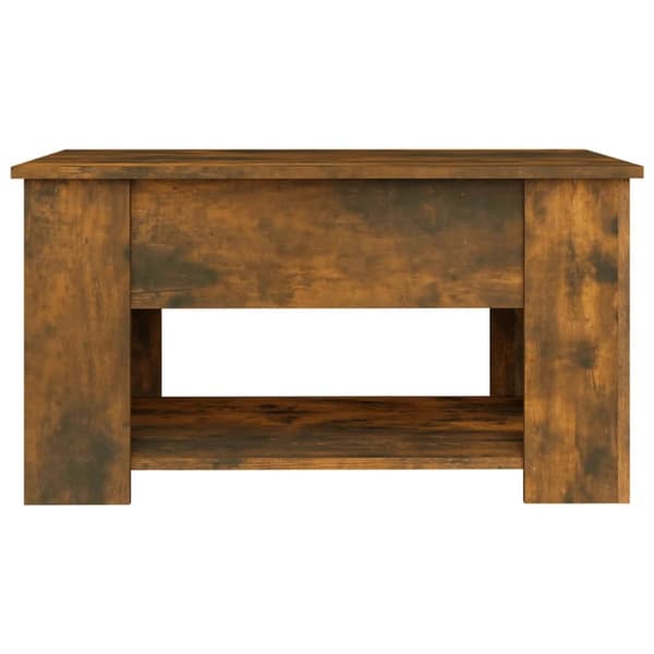 The Living Store sofabord 79x49x41 cm konstrueret træ røget egetræ -  Sofaborde