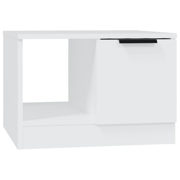 The Living Store Soffbord vit 50x50x36 cm konstruerat trä - Soffbord