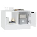 Miniatyrbild 5 av 9: The Living Store Soffbord vit 50x50x36 cm konstruerat trä -  Soffbord