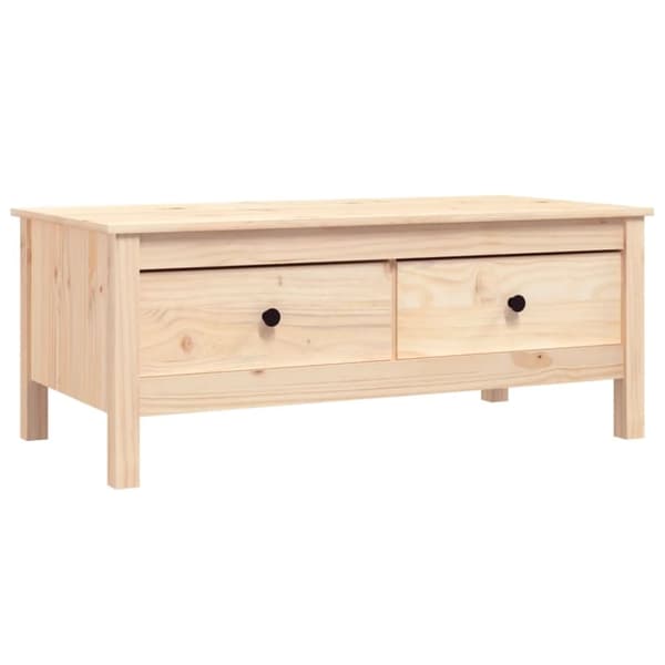 The Living Store Soffbord 100x50x40 cm massiv furu - Soffbord
