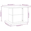 Miniatyrbillede 8 af 8: The Living Store sofabord 55,5x55,5x40 cm spånplade sonoma-eg -  Sofaborde