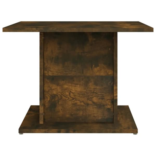 The Living Store Soffbord rökfärgad ek 55,5x55,5x40 cm spånskiva - Soffbord