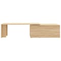Miniatyrbillede 7 af 11: The Living Store sofabord 150x50x35 cm konstrueret træ sonoma-eg -  Sofaborde