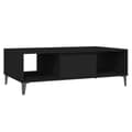 Miniatyrbillede 3 af 10: The Living Store sofabord 103,5x60x35 cm spånplade sort -  Sofaborde