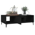 Miniatyrbillede 5 af 10: The Living Store sofabord 103,5x60x35 cm spånplade sort -  Sofaborde