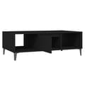 Miniatyrbillede 8 af 10: The Living Store sofabord 103,5x60x35 cm spånplade sort -  Sofaborde