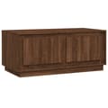 Miniatyrbillede 3 af 11: The Living Store sofabord 102x50x44 cm konstrueret træ brun egetræsfarve -  Sofaborde