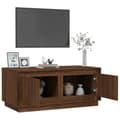 Miniatyrbillede 6 af 11: The Living Store sofabord 102x50x44 cm konstrueret træ brun egetræsfarve -  Sofaborde