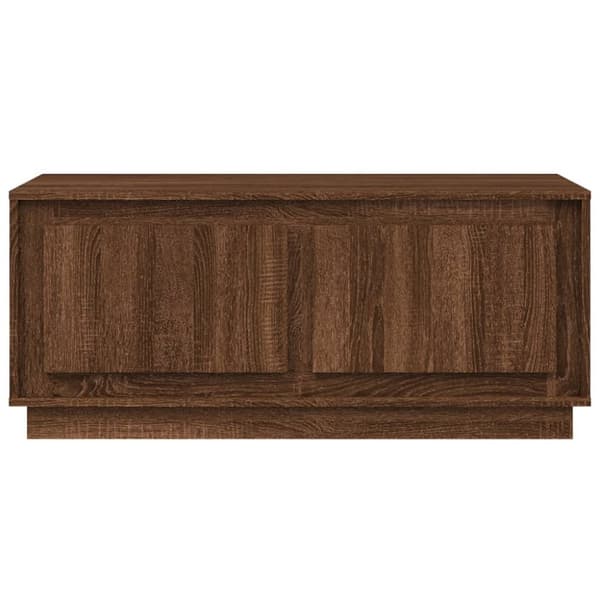 The Living Store sofabord 102x50x44 cm konstrueret træ brun egetræsfarve - Sofaborde