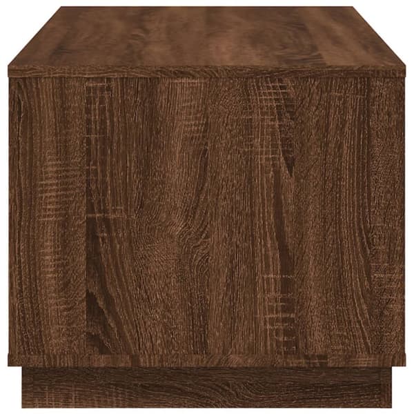 The Living Store sofabord 102x50x44 cm konstrueret træ brun egetræsfarve - Sofaborde