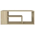 Miniatyrbillede 5 af 7: The Living Store sofabord 100x50x40 spånplade sonoma-eg -  Sofaborde