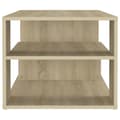 Miniatyrbillede 6 af 7: The Living Store sofabord 100x50x40 spånplade sonoma-eg -  Sofaborde