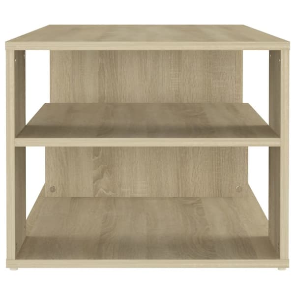 The Living Store sofabord 100x50x40 spånplade sonoma-eg -  Sofaborde