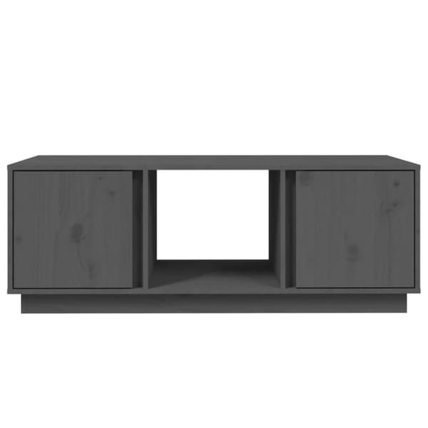 The Living Store Sohvapöytä harmaa 110x50x40 cm täysi mänty -  Kahvipöydät