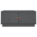 Miniatyrbild 7 av 11: The Living Store Soffbord grå 80x50x35 cm massiv furu -  Soffbord