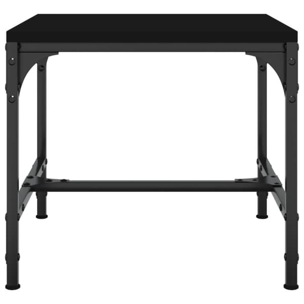 The Living Store sideborde 2 stk. 40x40x35 cm konstrueret træ sort - Sofaborde